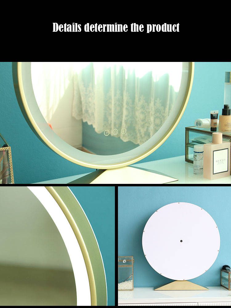 bvgob20u5ku7796.jpg European Beauty Portable Wind Dressing Mirror Make-up Lamp LED Make-up Mirror with Lamp Desktop LED Lamp - WOSEN Mirror