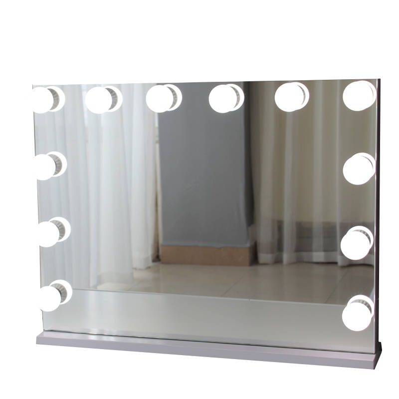 Wholesale Hollywood Style Smart Mirrored Furniture LED Lights Console Table with Mirror - WOSEN Mirror