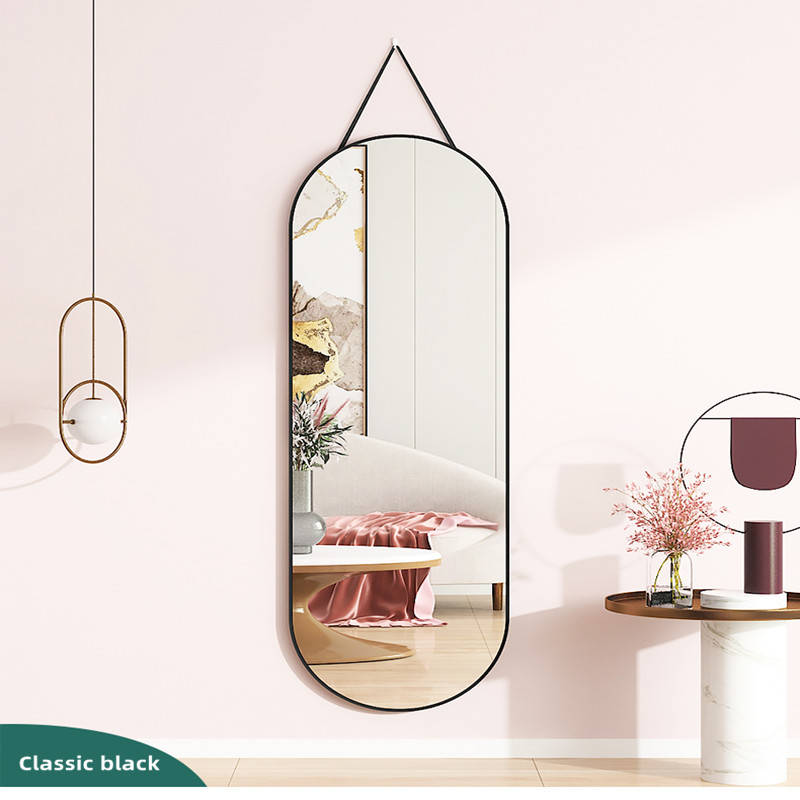 Nordic Full-length Clothes Mirror Hanging on the Wall, Family Girl Bedroom Mirror Hanging on the Wall, Large Fitting Mirror - WOSEN Mirror
