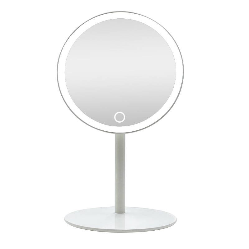 c4sh32btbak6851.jpg Makeup Smart Mirror Custom Round Vanity Table Dressing Mirror Desktop Mirror with USB Rechargeable Touch Screen Portable - WOSEN Mirror