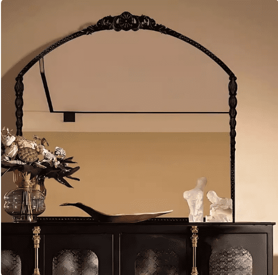 cckewlqtcnm8793.png French Luxury Modern European Wall Hanging Wood Mirror Retro Carved Fireplace Decorative for Bathroom Living Room Bedroom - WOSEN Mirror
