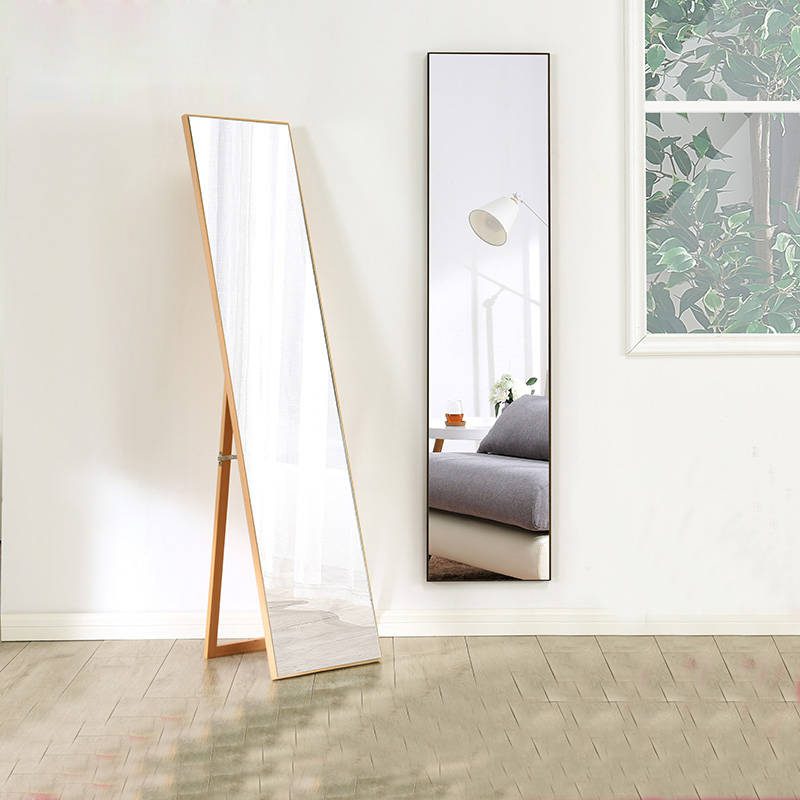 ccoelqdctyc17940.jpg Silver Wood Framed Floor Mirror - WOSEN Mirror