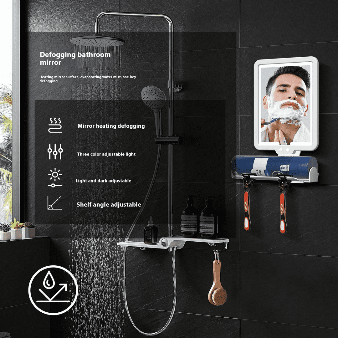 csc2eg5nbs56223.png Best Selling Modern Design Heated Anti-Fog Wall Mounted LED Smart Cosmetic Mirror Rechargeable-Popular Model for Bathrooms - WOSEN Mirror