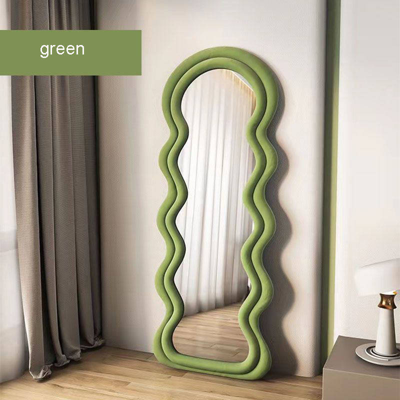 cy0iti3ah3i15113.jpg Hot Sales Customized Large Special-shaped Wave Floor Mirror Standing or Wall Mounted Wavy Full Body Fitting Mirror - WOSEN Mirror