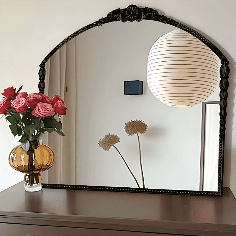 da5hmryitfp8796.png French Luxury Modern European Wall Hanging Wood Mirror Retro Carved Fireplace Decorative for Bathroom Living Room Bedroom - WOSEN Mirror