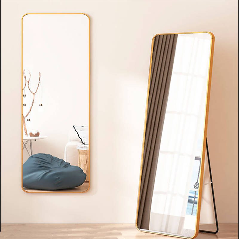 dgh0lwmxkak20331.jpg Black Gold Alloy Frame Full Body Mirror for Hotels and Home - WOSEN Mirror