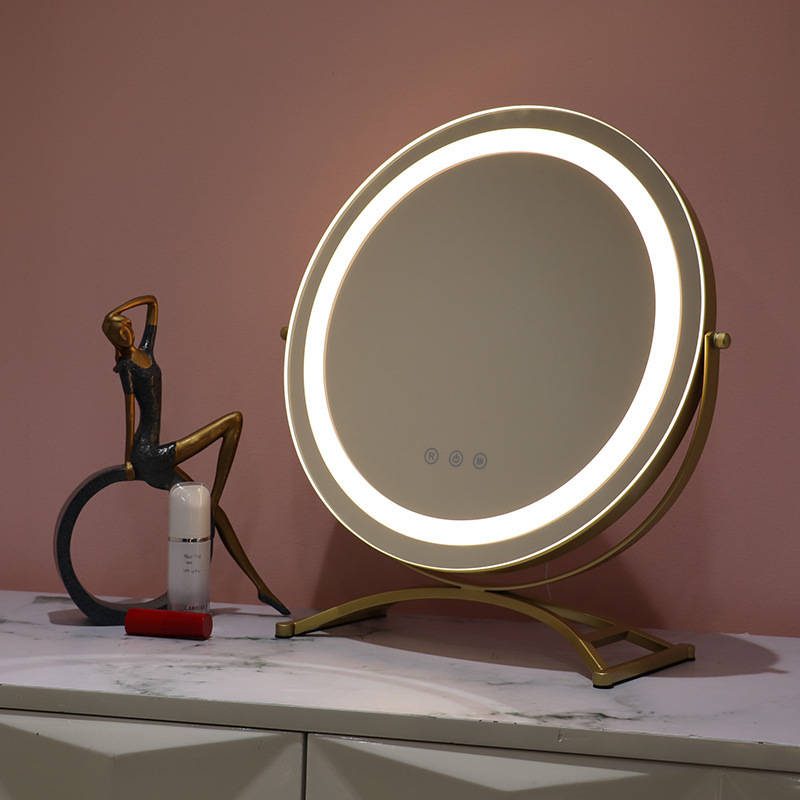 dh3okdkscvs5239.jpg Top Seller USB Rechargeable Vanity Led Lighted Make up Mirror Desktop Makeup Mirror With Lights - WOSEN Mirror