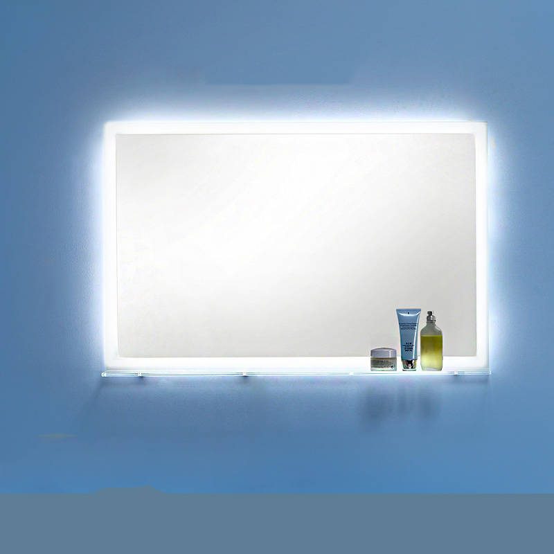 dqcrg2dl22v7679.jpg Modern LED Illuminated Bathroom Storage Wall Mounted Rectangular Mirror for Hotels with Graphic Design Solution - WOSEN Mirror