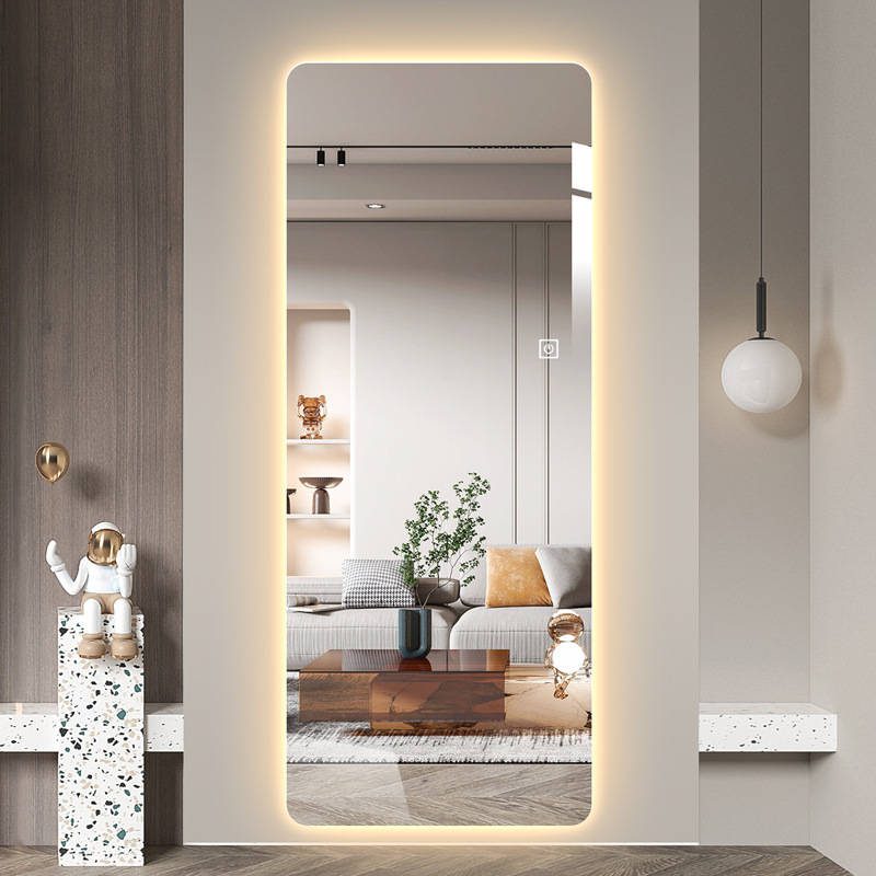 Frameless Intelligent Led Full Length Dressing Mirror Wall Mounted Smart Mirror Wall Full Mirror - WOSEN Mirror