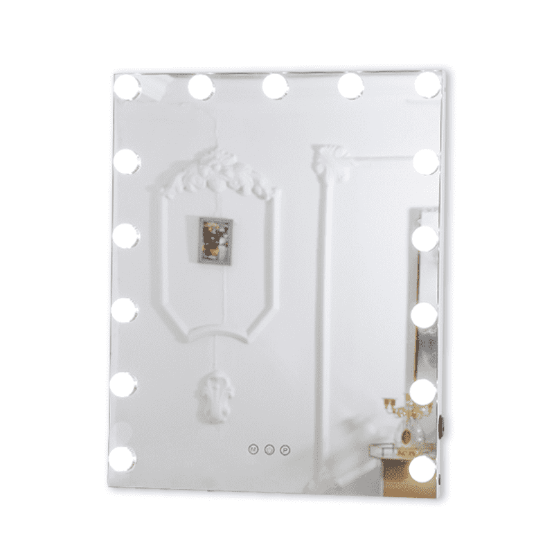 e2p0pabetqb5217.png Hot Selling White HD Desktop Makeup LED Light Mirror Personalized Cosmetic Smart Mirror - WOSEN Mirror