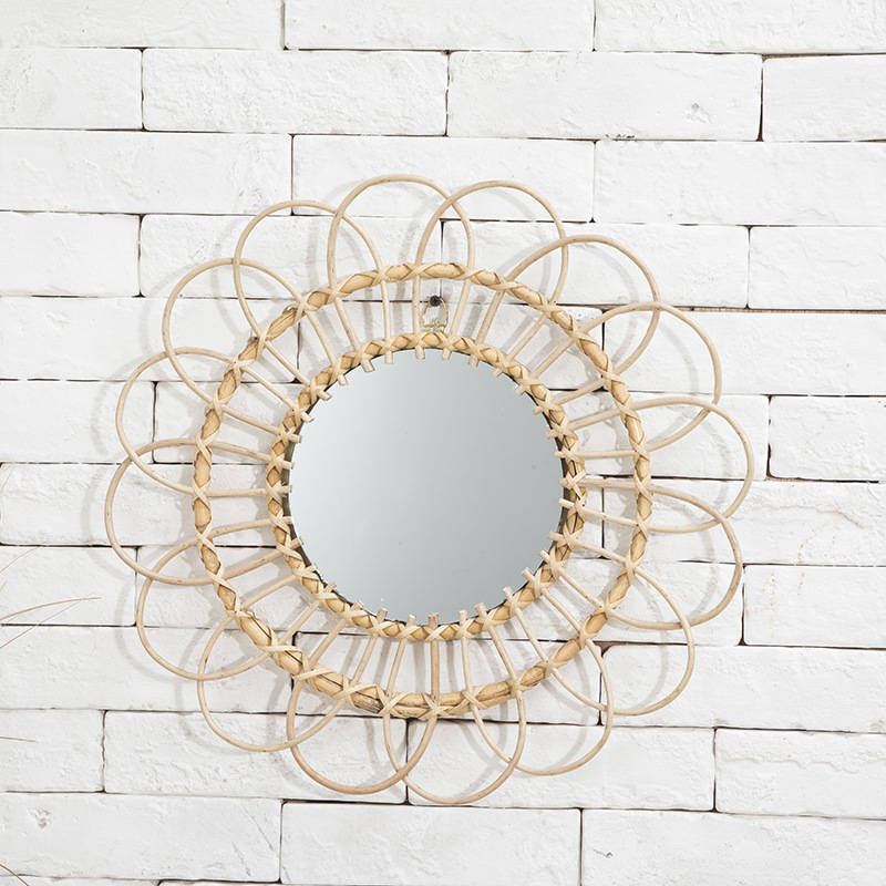 egf0hotqzzs10740.jpg Nordic Style Custom Rattan Decorative Wall Hanging Mirror Classic Shabby Chic Hotel Decorative Glass Mirror for Everyday Use - WOSEN Mirror