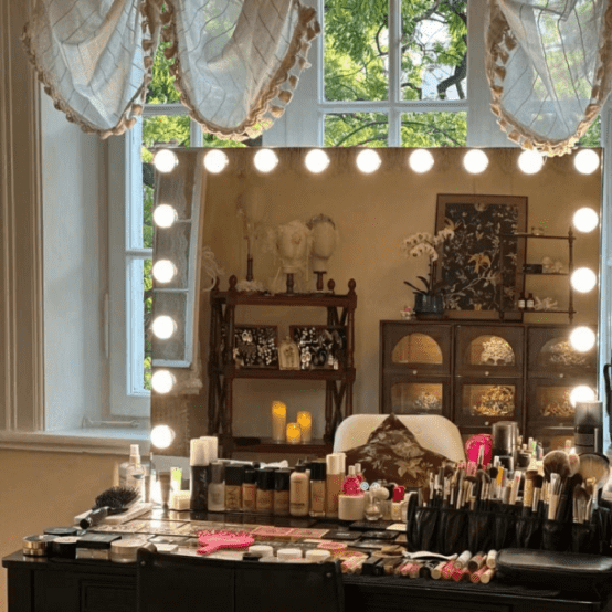 eulok5gaxsz6000.png LED-Lighted Large High Definition Vanity Makeup Mirror for Bedroom Wedding Dress Shop Studio Photo Dressing Room Fill Light for - WOSEN Mirror
