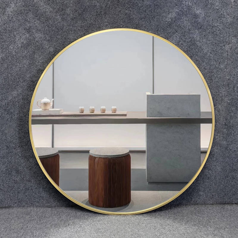 Hot Sale Modern-Style High-Definition Round Wall Mirror Golden Border for Home Decorative Use - WOSEN Mirror