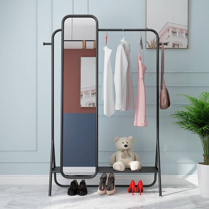 f3e31fbfzag18840.jpg Nordic Ins Net Red Coat Rack Stand up Mirror Simple Household Clothes Hanger Mirror Stand - WOSEN Mirror
