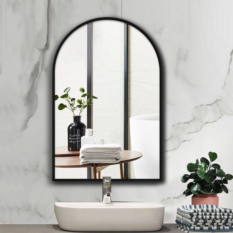 fj5mn0v2otu2978.jpg Nordic Luxury Bathroom Mirror Wall Hanging Arched Golden Mirror Hotel Porch Decorative Mirror - WOSEN Mirror
