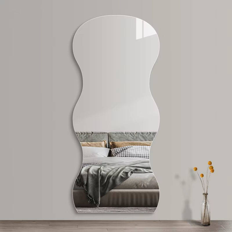fu20cj33yai10036.jpg Modern Full-Length Punch-Free Creative Decorative Mirror Irregular Shaped Dressing Wall Fitting for Living Room Entrance Home - WOSEN Mirror