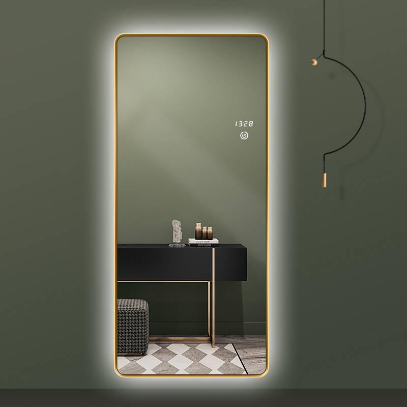 Customizable Modern and Simple Rectangular Aluminum Alloy Frame LED Mirror for Home Use - WOSEN Mirror