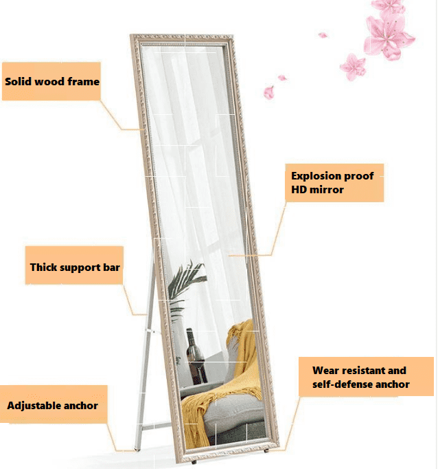 gcghevnt4ou19973.png Home Decoration Mirror Whole Body Floor Mirror Wood Mirror - WOSEN Mirror