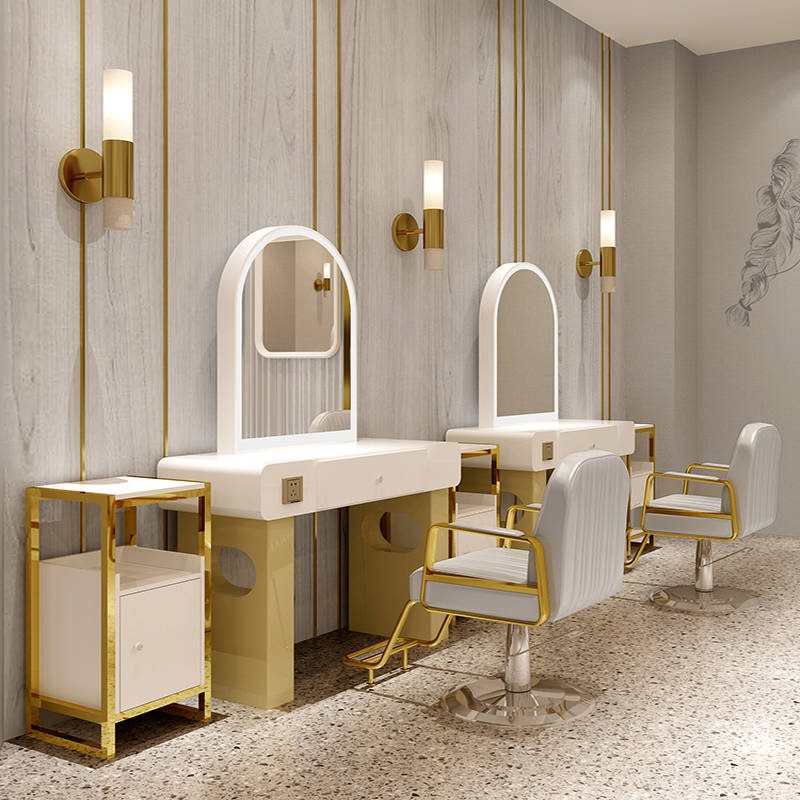 gd25l2ts3kr4661.jpg Custom Semi-circular Barber Shop Shape LED Light Mirror Factory Outlet Custom Light Mirror - WOSEN Mirror
