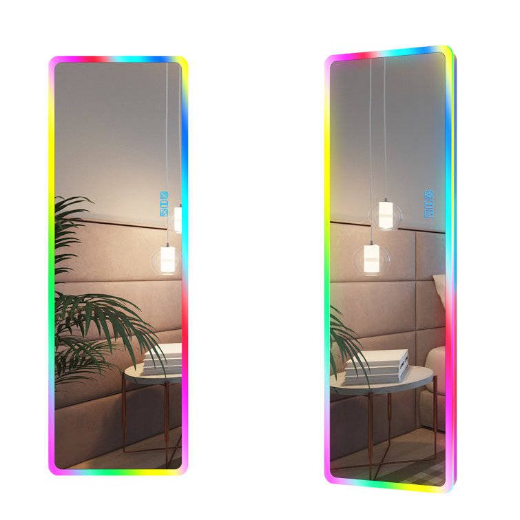 Led Bathroom Mirror With Lights, Anti-fog, Dimmable, Rgb Backlit + Front Lighted, Bathroom Vanity Mirror for Wall - WOSEN Mirror