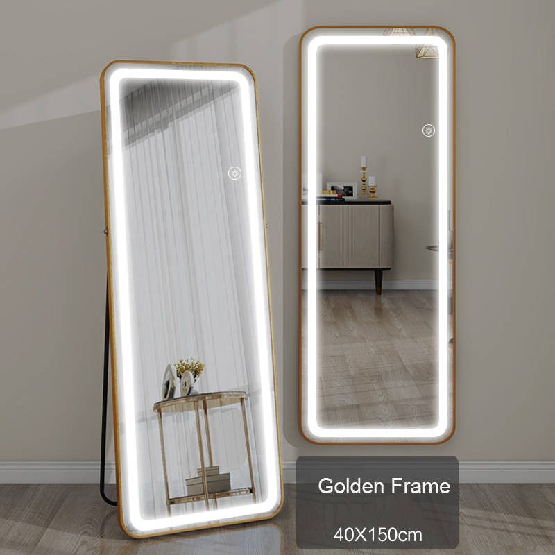 gk4m1hql0xb16887.jpg Hot Sale Rectangular Aluminum Alloy Floor-to-Ceiling Mirror with Bracket Modern Style for Home Decoration Living Room - WOSEN Mirror