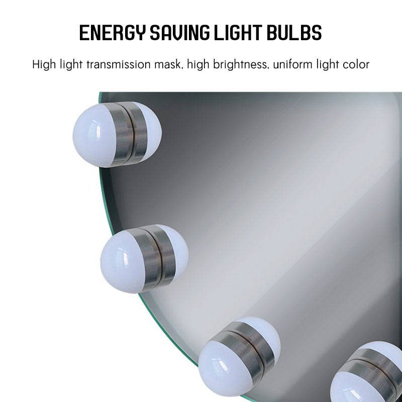 gv1czwyideh8344.jpg Modern round LED Vanity Mirror Glass Hollywood Mirror with Lights for Bathroom Salon Wall Cosmetic Decor-for Beauty Parlours - WOSEN Mirror