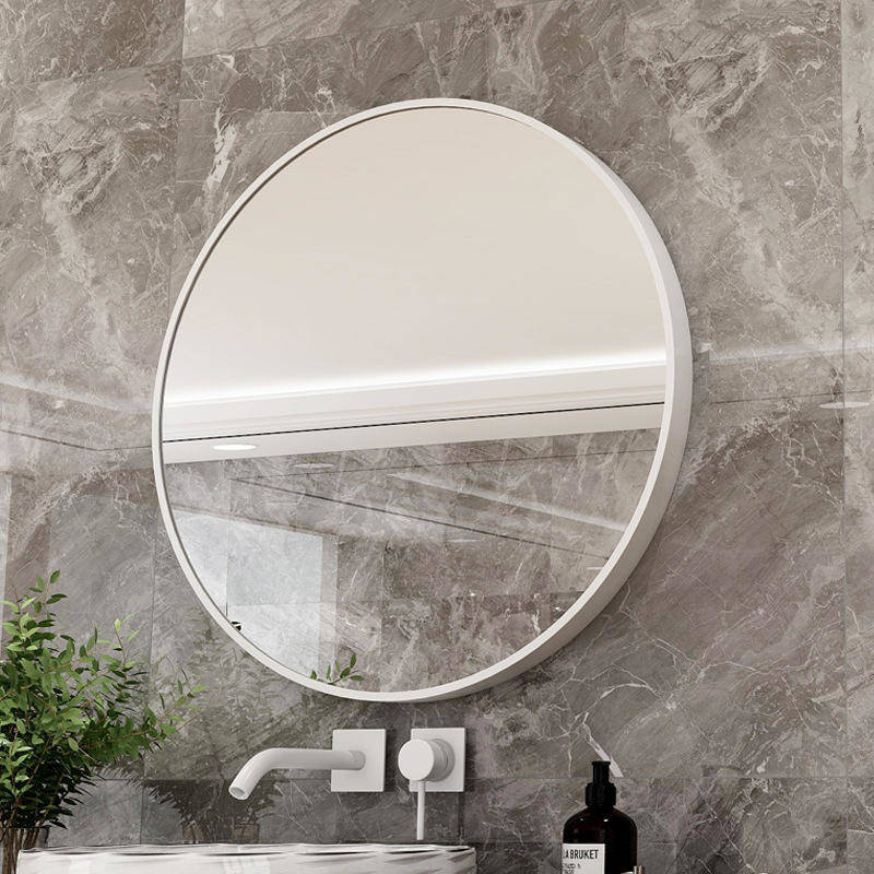 h0b3r0hlzev2185.jpg Home Decor Gold Metal Framed Bathroom Mirror Household Bedroom Make-up Mirror Hotel Round Wall Mirror - WOSEN Mirror