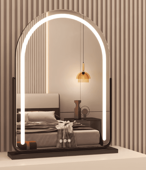 hbwra0knav56171.png Modern LED Dressing Mirror with Lamp Smart Home Desktop Makeup Mirror Master Bedroom Internet Celebrity Design for Bedroom - WOSEN Mirror