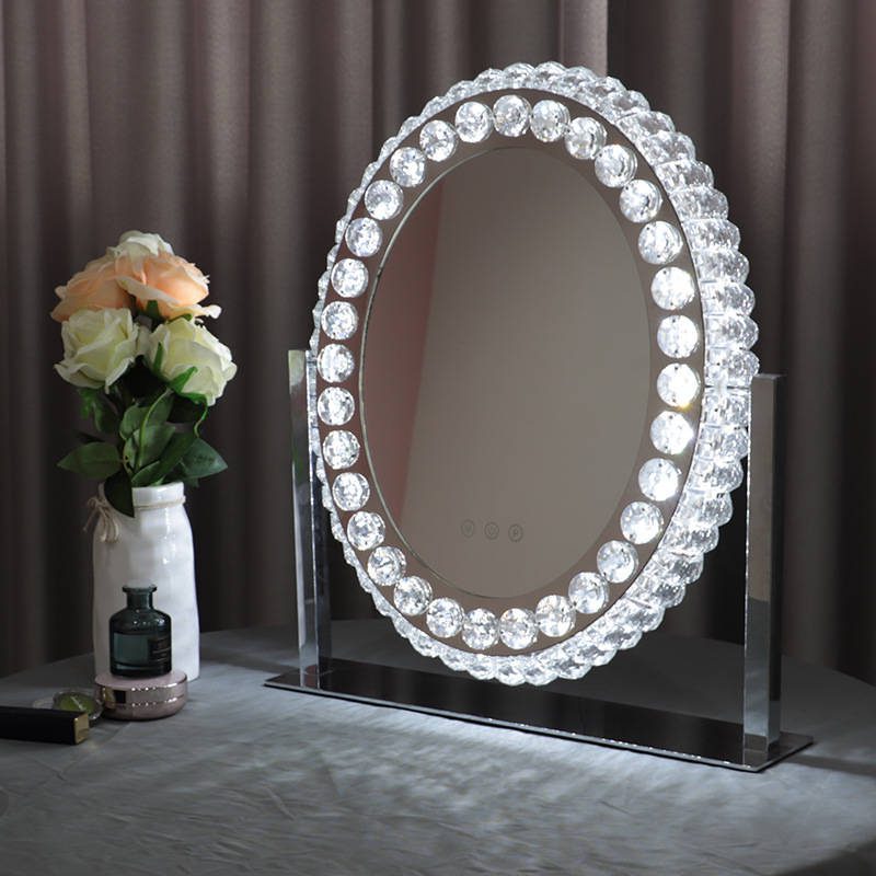 Hollywood-style Bedroom Dresser LED Smart Glass Mirror Desktop HD Desktop Makeup Mirror - WOSEN Mirror