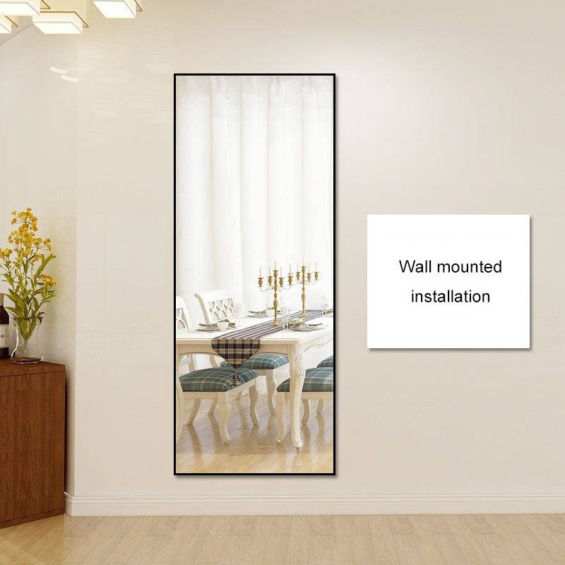 hkppg2d4d4n19918.jpg Modern Rectangular Dressing Mirror with Aluminum Alloy Frame Handmade Full Body Mirror for Wall for Household Bedroom Floor Use - WOSEN Mirror