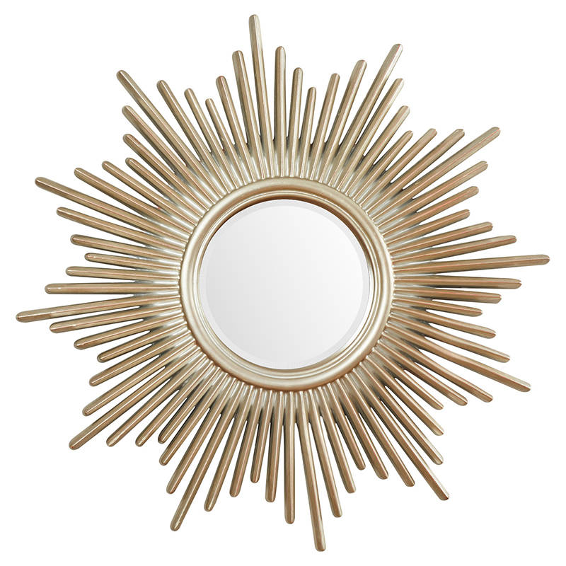 Retro Light Luxury Style of Luxury Metal Living Room Light Luxury Mirror Round Wall Mirror - WOSEN Mirror