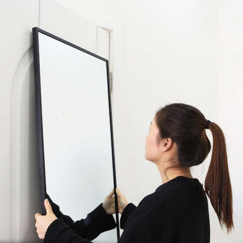 hmbtx0iqnx019717.jpg Full Length Wall Mirror, Door Mirror Is Suitable for Bedroom Wall Hanging Body, Long Mirror Is Hung on the Door - WOSEN Mirror