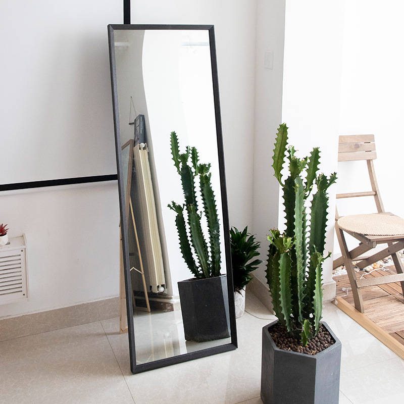 i2e44gkz14s18628.jpg Solid Wood Framed square Wooden Floor Mirror for Dressing /living Room/bedroom/hotel/SPA/gym/salon/beauty - WOSEN Mirror