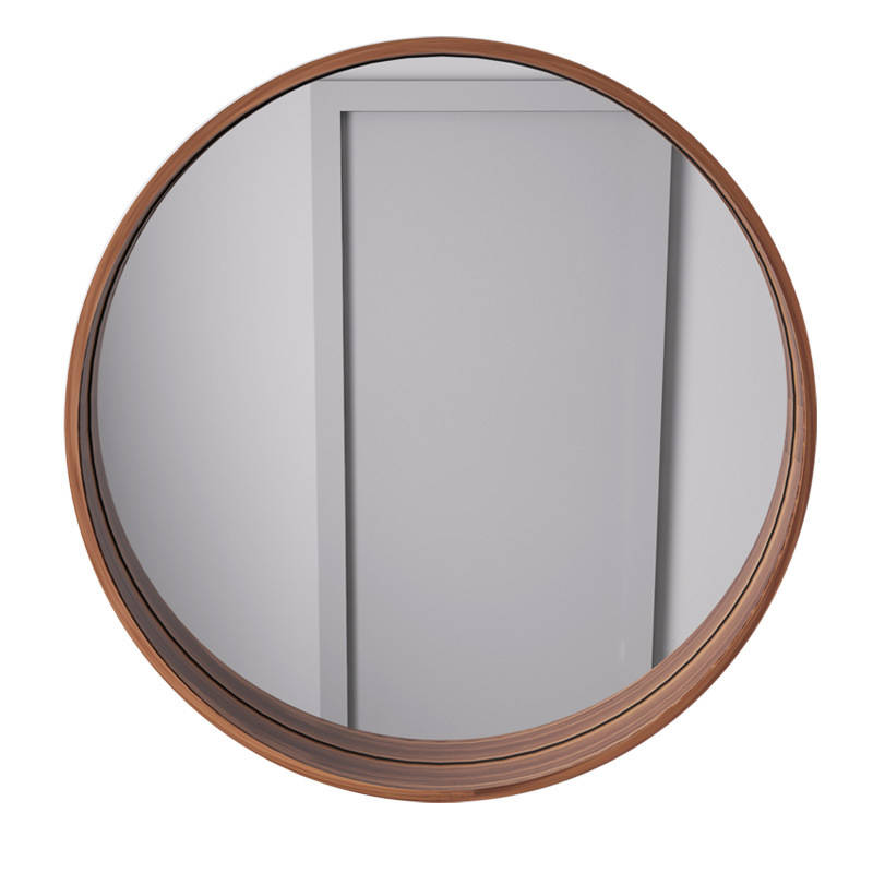 Solid Wood Round Mirror Solid Wood Mirror Decorative Round Mirror - WOSEN Mirror