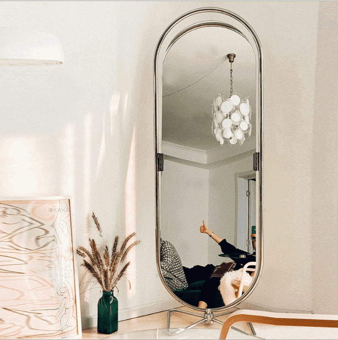 isem20zrvdw16243.png Designer Rotating Floor Mirror Makeup Mirror Ins Removable Full-length Mirror - WOSEN Mirror