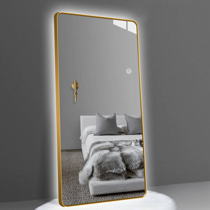 jenksf5z4y011991.jpg Customizable Modern and Simple Rectangular Aluminum Alloy Frame LED Mirror for Home Use - WOSEN Mirror