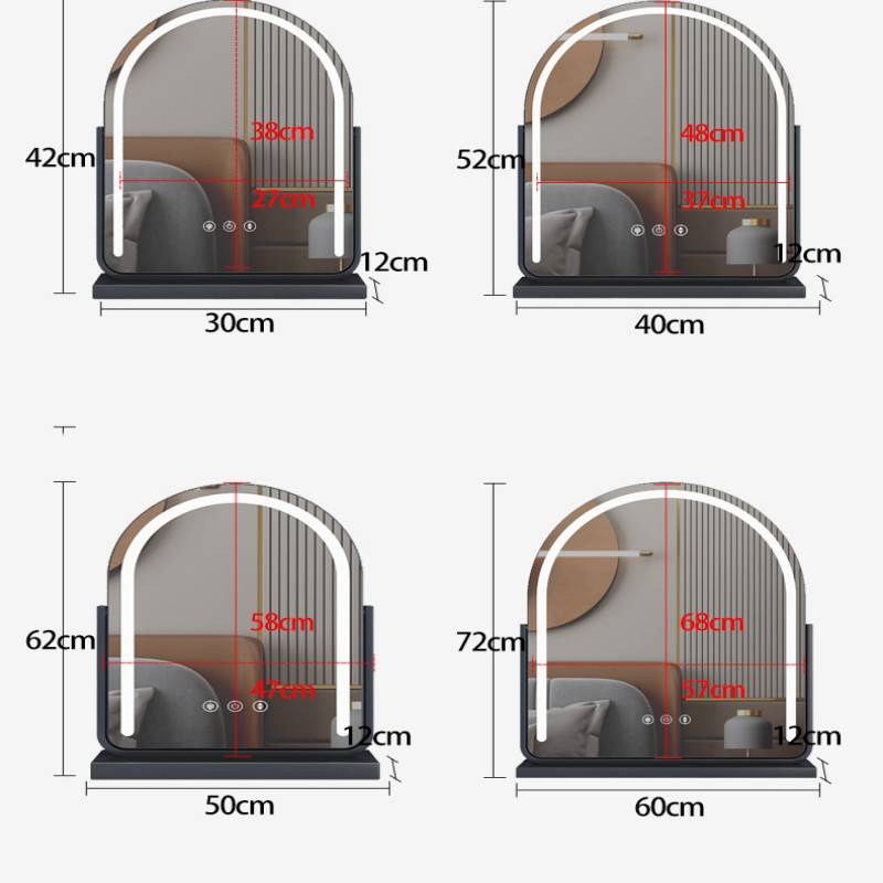 jh5jzyzk2v55548.jpg Girls’ Bedroom Net Red Makeup Mirror Home Dormitory Ins Wind LED Vanity Mirror Ledmirror - WOSEN Mirror