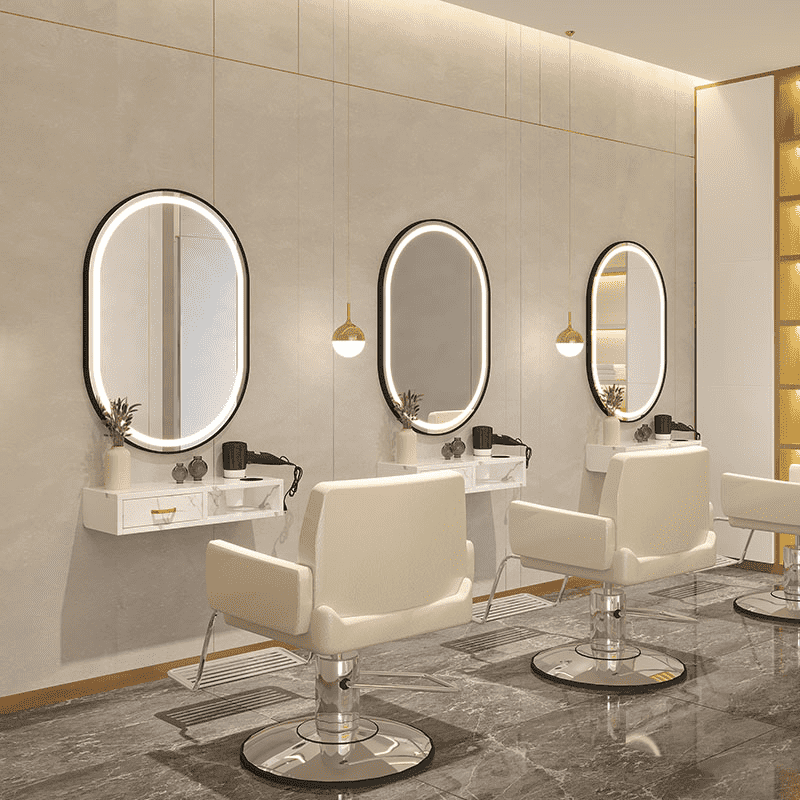 jr0vas0hojx4934.png Hotel-Grade 700mmx100mm Rectangular LED Mirror Modern Style Metal Salon Mirror with LED Lighting - WOSEN Mirror