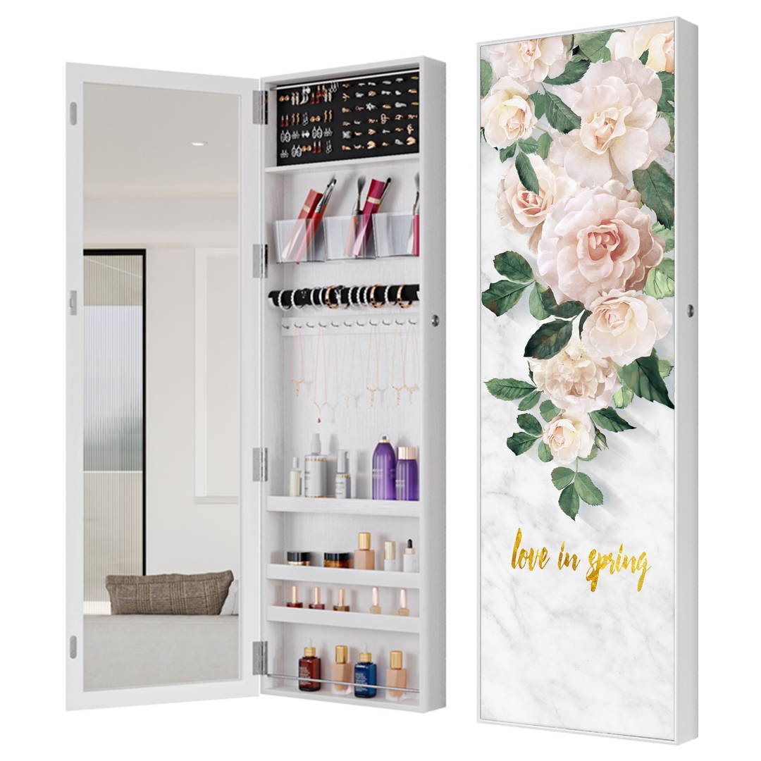 jzguo4mfe5f19274.jpg Modern Full-Body Floor Mirror With Jewelry Storage Closets Household Dressing Mirror for Bedroom and Living Room - WOSEN Mirror