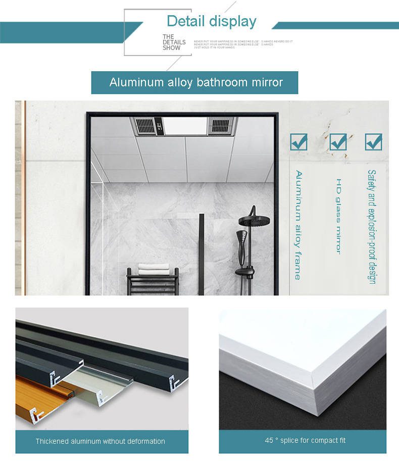 kcegwdow0md19742.jpg Factory Direct Selling Wall Mirror Decorative Beauty 4U Floor Mirror Full Frame Mirror - WOSEN Mirror