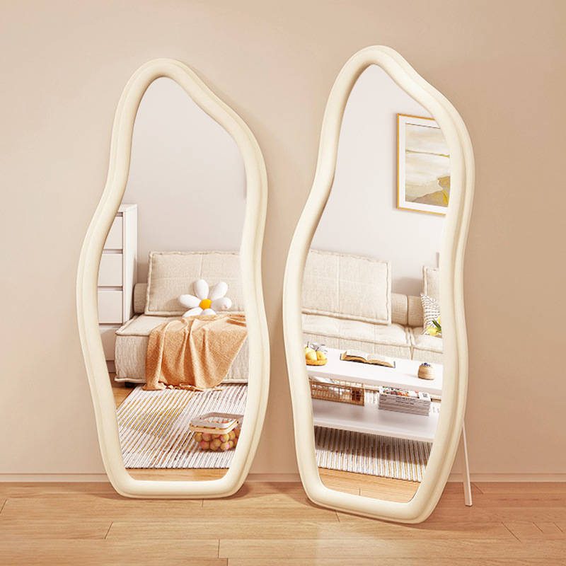 Irregular Full Length Floor Standing Mirror Household Bedroom Cloud Shape Dressing Mirror Dual Purpose Wall Decor Mirror - WOSEN Mirror