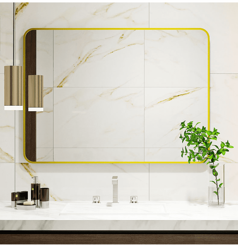 kgr4koh1cfc2130.png Factory Direct Selling Home Decoration Makeup Mirror Corner Bath Mirror Bathroom Wall Hanging Mirror - WOSEN Mirror