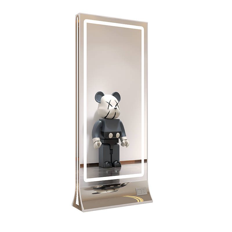 kpcw5rzsumq4771.jpg Modern Style Double-Sided LED Cosmetic Mirror Salon Furniture Hairdressing Wall Hanging Mirror Metal Material - WOSEN Mirror