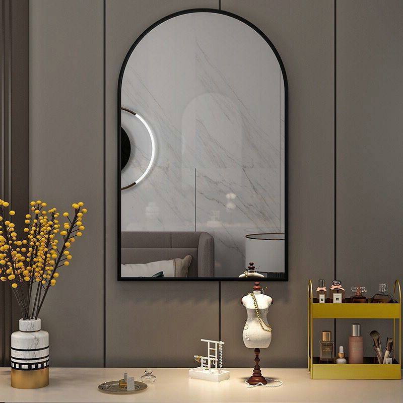 kwddenmqwnm2981.jpg Nordic Luxury Bathroom Mirror Wall Hanging Arched Golden Mirror Hotel Porch Decorative Mirror - WOSEN Mirror