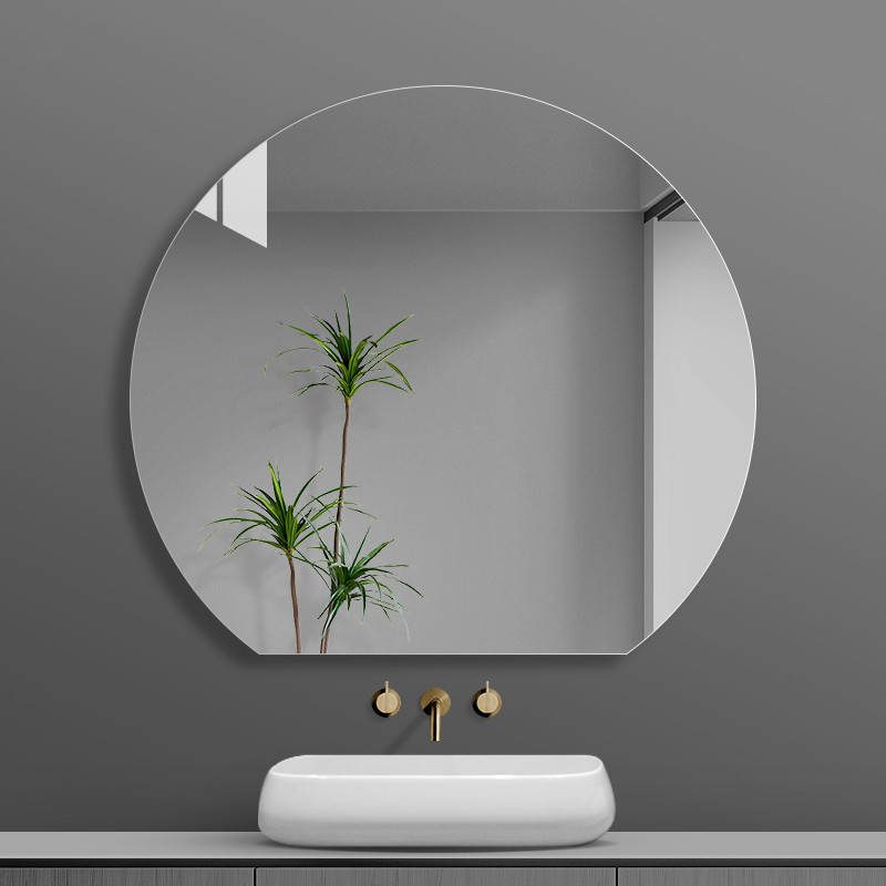 kwfszov4c103813.jpg Modern Semi-Round Cosmetic Mirror Parsimonious Wall Decor for Bathrooms - WOSEN Mirror