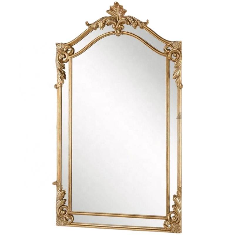 Court European Retro Dressing Mirror, Carved Floor Mirror, Wall Hanging Fireplace Decorative Mirror - WOSEN Mirror