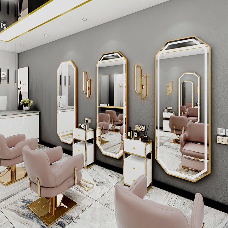l0kdb0szkl54497.jpg Hairdressing Furniture Styling Station Mirror Salon Mirror with Led Lights Barber Shop Mirrors - WOSEN Mirror