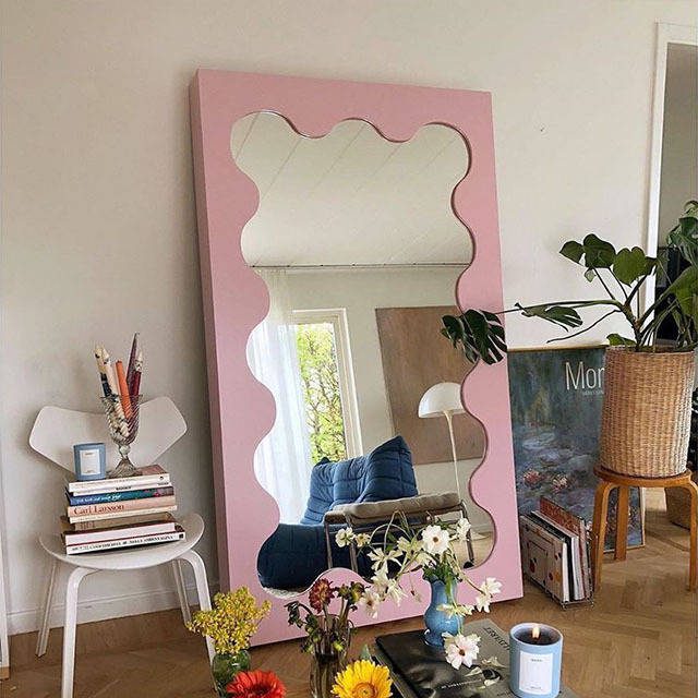 laahelknzwl18652.jpg Customized Large Floor Mirrors Wave Hollywood Style Floor Decoration Mirrors - WOSEN Mirror