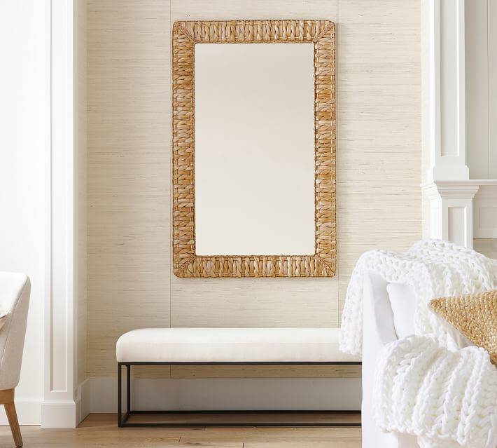 lhrjxdvpncv13238.jpg Handcrafted SeagrassHigh Quality New Style Hyacinth Antique Mirror Custom Mirror Decorative & Beauty for Livingroom Decor - WOSEN Mirror