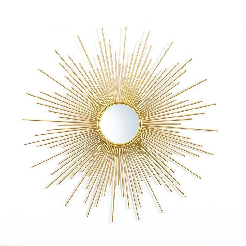 Modern Simple Style Large Size Gold Living Room Round Decorative Mirror HD Wall Hanging Mirror - WOSEN Mirror